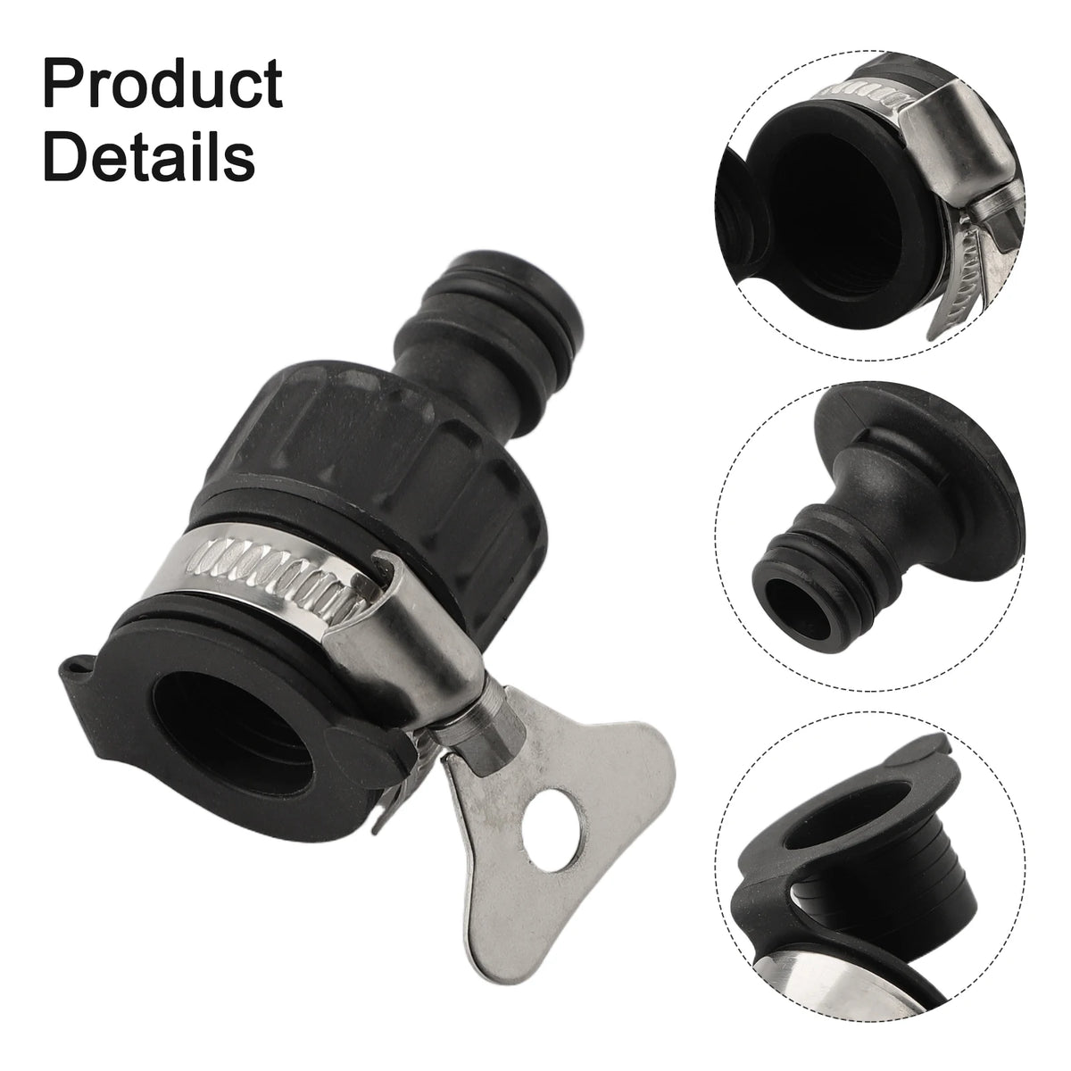 Threadless Faucet Adapter – Plastic Hose Tap Connector Hose Tap Adapter Babs