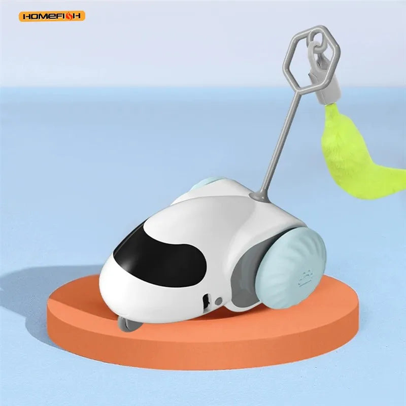 Smart Interactive Cat Toy Car – Auto-Running & Obstacle Detection Interactive Cat Toy Babs