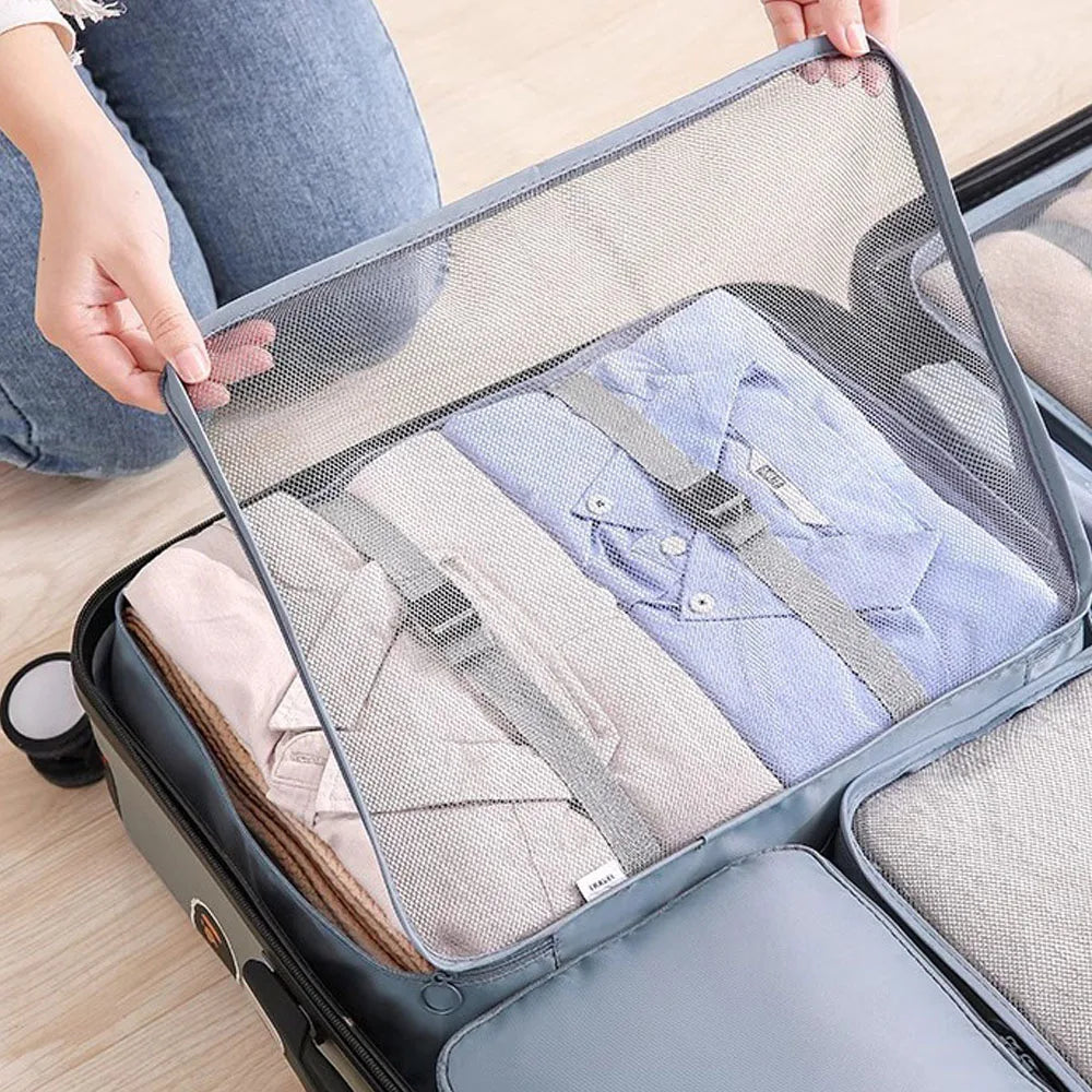 6-Piece Travel Storage Bags – Waterproof Luggage Organizers Travel Storage Bags Babs
