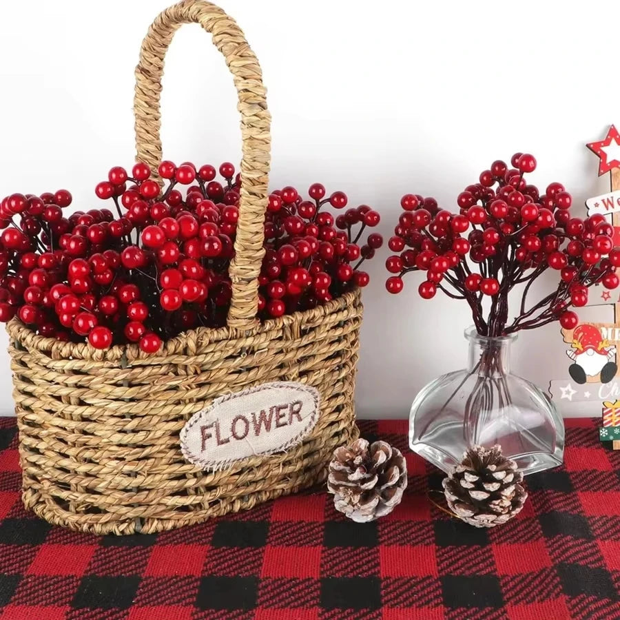 Artificial Holly Red Berry Branch – Christmas & Home Décor Artificial Holly Decor Babs