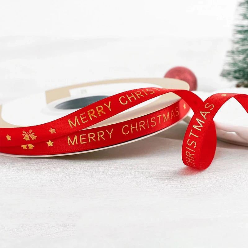5m Christmas Ribbon – Gift Wrap, Tree & Holiday Décor Christmas Craft Ribbon Babs 1cm-12 5M