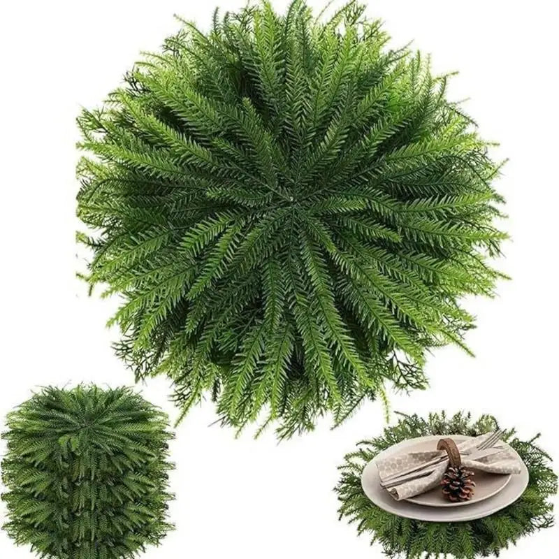 Round Cedar Christmas Placemat | Holiday Dining Table Decor Holiday Placemat Babs