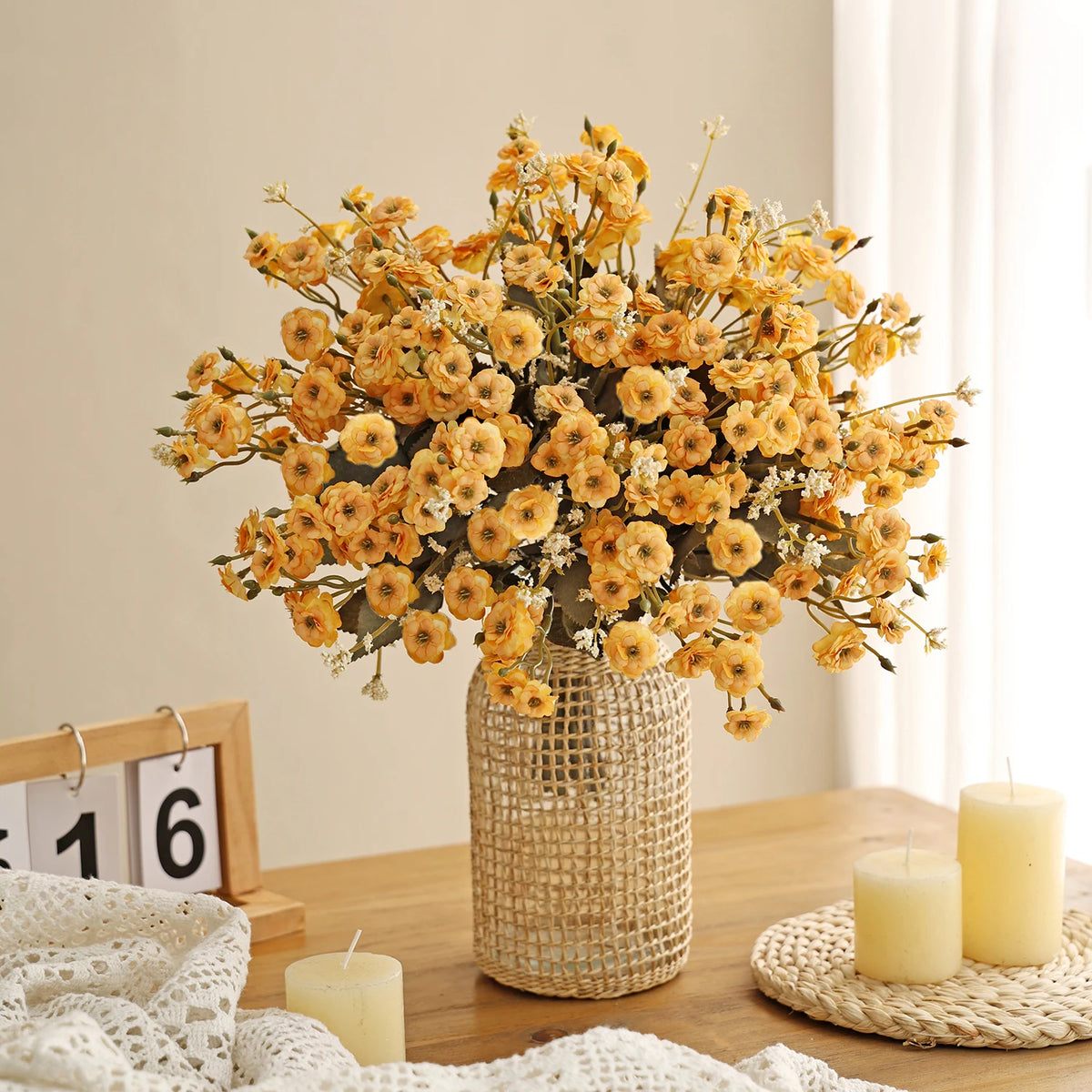 Artificial Silk Rose Bouquet – Wedding & Home Décor Flowers Artificial Flower Bouquet Babs