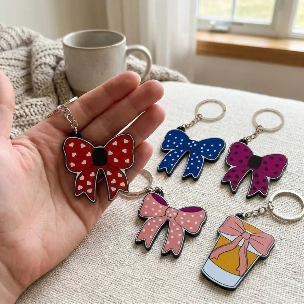 Bow Tie Keychain Bottle Opener – Cute Plastic Accessory Keychain Bottle Opener Babs