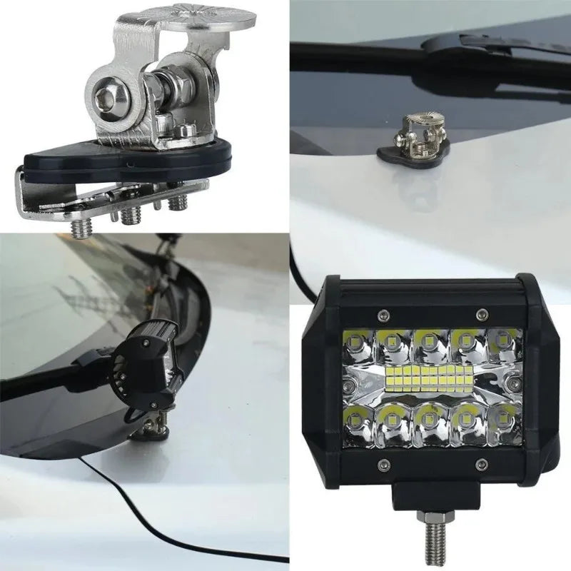 Universal LED Light Bar Bracket Clamp – Off-Road 4x4 Mount Light Mount Bracket Babs