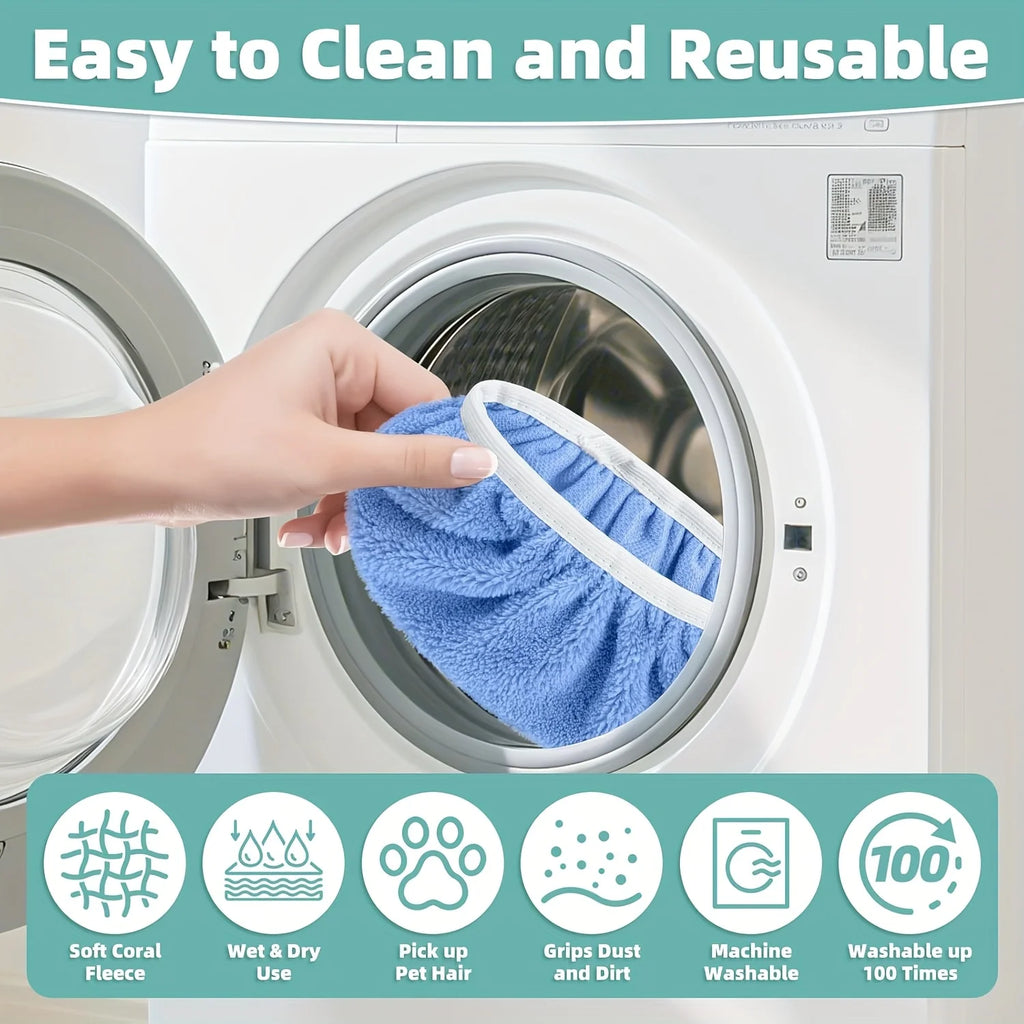 Reusable Washable Mop Pads – Dry & Wet Floor Cleaning Refills Washable Mop Pads Babs