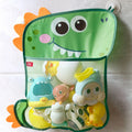 Mesh Bath Toy Organizer – Duck & Dinosaur Hanging Bag Bath Toy Organizer Babs Green
