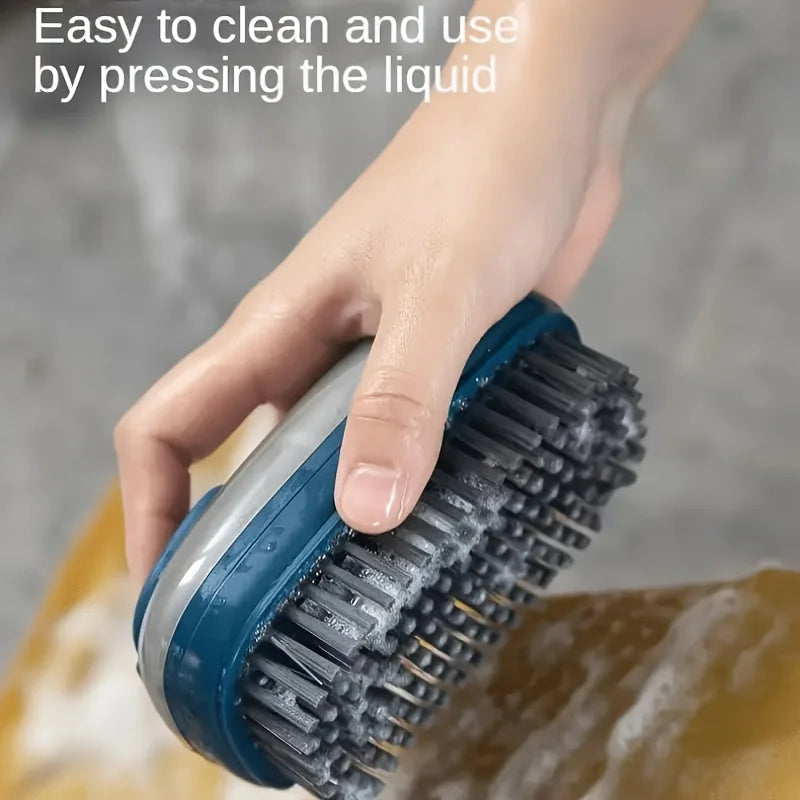 Shoe Brush with Liquid Container – Soft Bristle Cleaner Shoe Cleaning Brush Babs