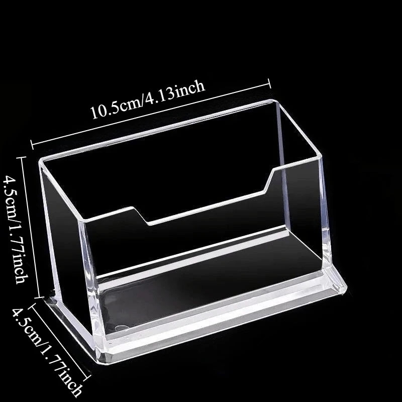 Acrylic Business Card Holder – Clear Desktop Display Stand Business Card Holder Babs