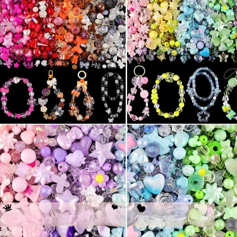 Mixed Acrylic Loose Beads – DIY Bracelet & Jewelry Making Kit DIY Jewelry Beads Babs