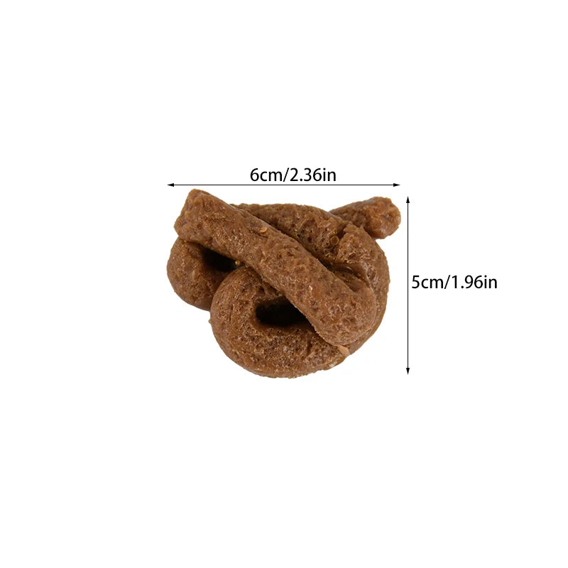 Realistic Fake Poop Prank Toy – Squishy Rubber Turd Joke Prop Novelty Prank Toy Babs A03