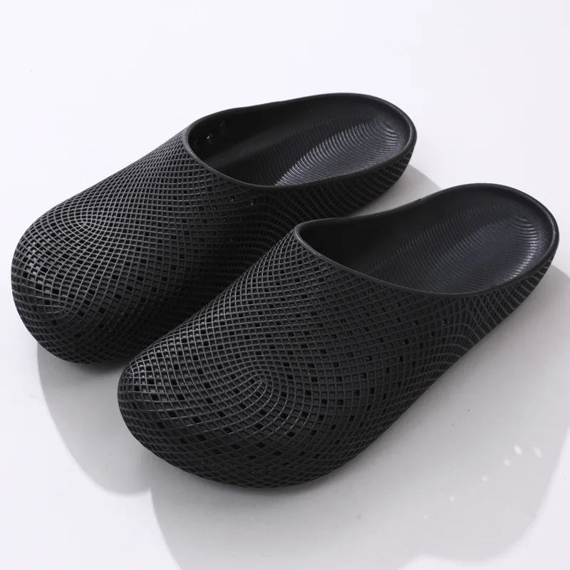 Men's Breathable Slip-On Clogs – Anti-Slip Summer Sandals Slip-On Clogs Babs 40-41 Black
