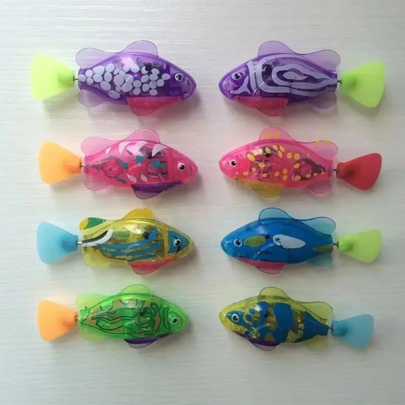 LED Robotic Swimming Fish Cat Toy – Interactive Glowing Pet Toy Interactive Cat Toy Babs