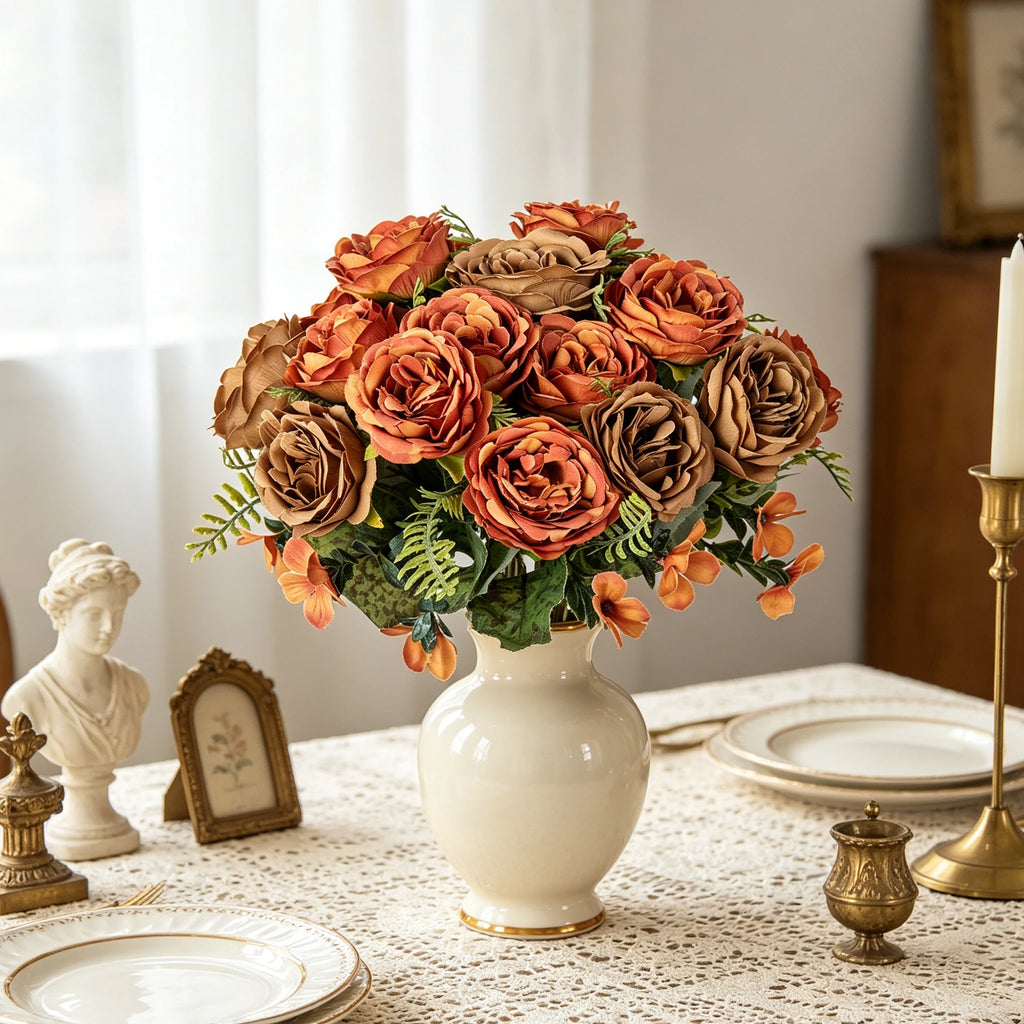 Silk Peony Artificial Flower Bouquet for Wedding & Home Décor Artificial Flower Bouquet Babs