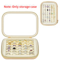 6-Row Velvet Ring Organizer Box – Clear Top, Holds 30+ Rings Ring Organizer Box Babs MULTI