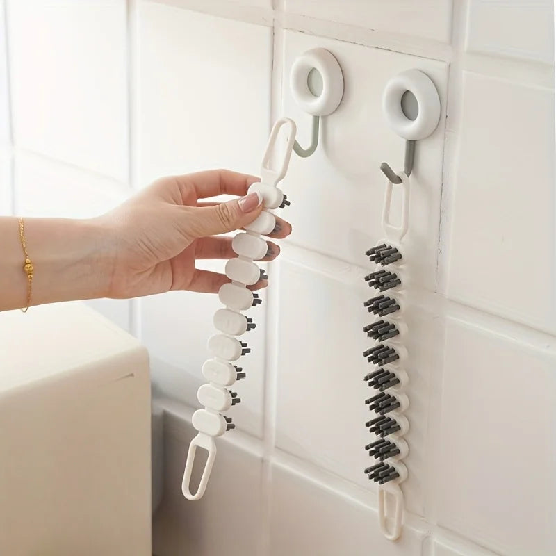 Bendable Crevice Cleaning Brush – Flexible Soft Bristle Sink Brush Crevice Cleaning Brush Babs