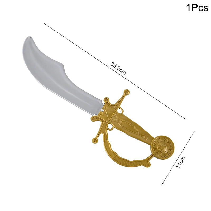 Pirate Party Kit – Eye Patch, Coins, Balloons & Skull Hat Party Favor Kit Babs 1pcs sword 1