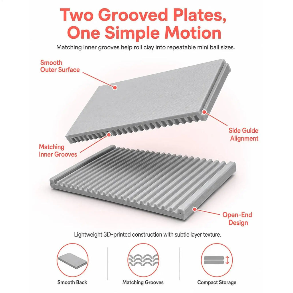 Clay Ball Roller Mold – DIY Jewelry Bead Maker 2–5mm Clay Bead Roller Mold Babs