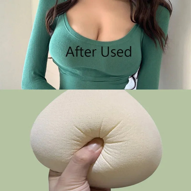 Reusable Push-Up Bra Pads – Soft Polyester Breast Pads, 1 Pair Reusable Bra Pads Babs