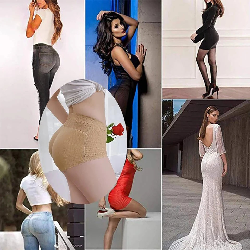 Women's Padded Butt Lifter Shapewear Hip Enhancer Boyshorts Padded Shapewear Babs
