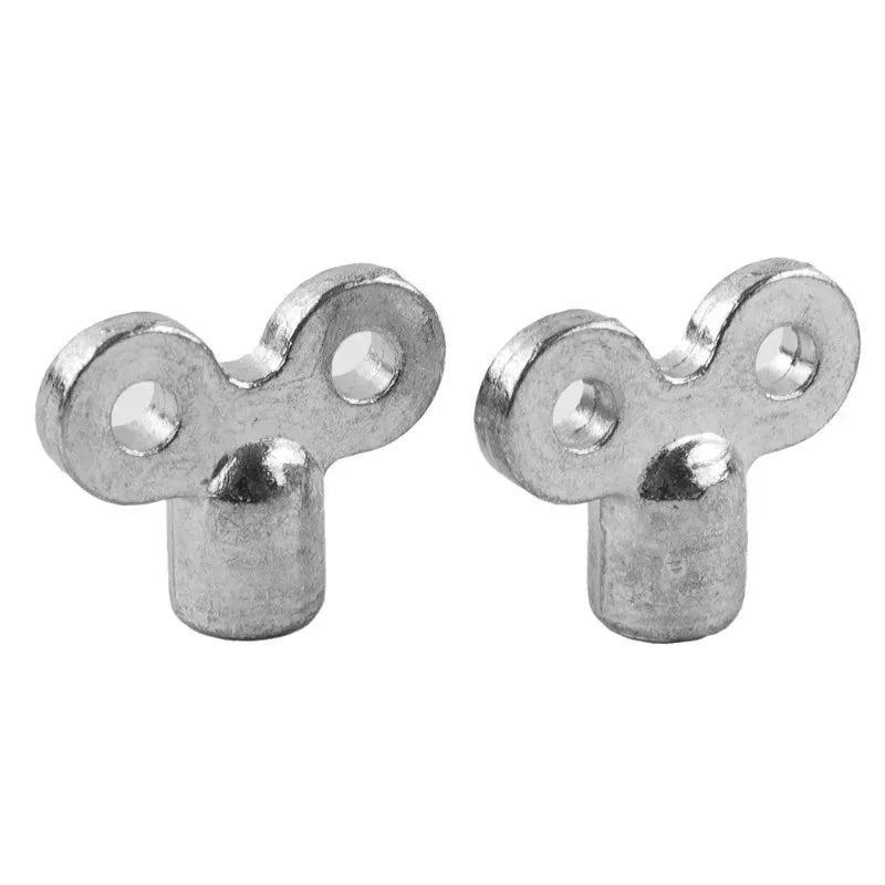 2PCS Radiator Bleed Key Zinc Alloy 5×5mm Air Vent Wrench Radiator Bleed Key Babs