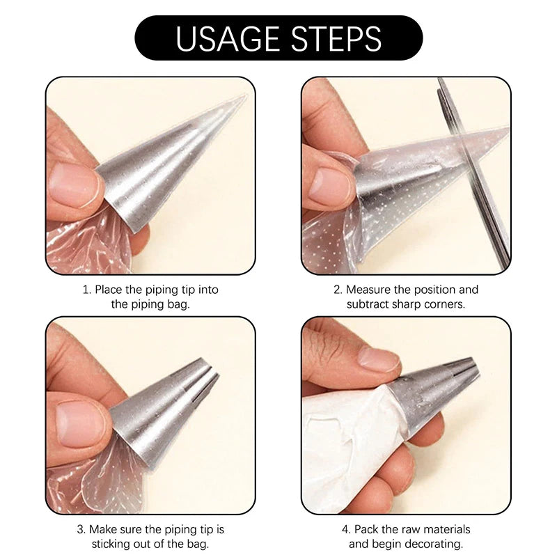 Large Stainless Steel Pastry Nozzles – Flower Decorating Tips Pastry Decorating Tips Babs