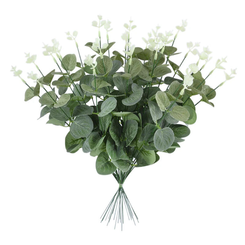 Artificial Eucalyptus Branches Faux Green Stems 10/30 Pcs Artificial Plant Stems Babs A 30pcs