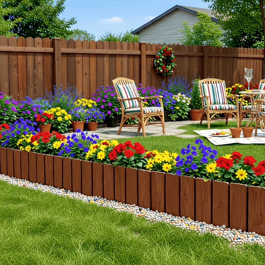 Flexible Splicable Garden Fence Decorative Yard Border – 3/6 Pcs Garden Border Fence Babs