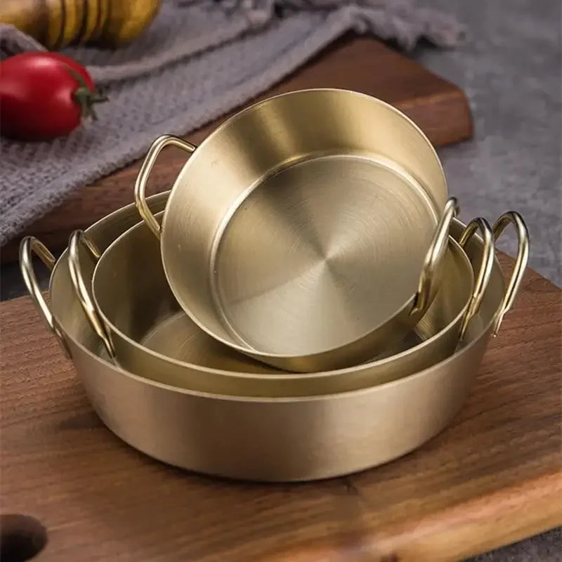 3-Pc 304 Stainless Steel Snack Plate & Sauce Bowl Set Stainless Steel Bowl Set Babs