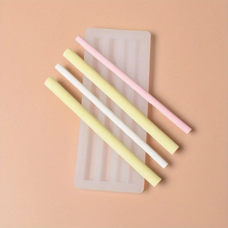 Sealing Wax Stick Silicone Mold – Half Round DIY Strip Mold Silicone Craft Mold Babs