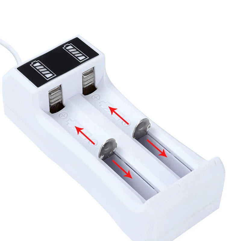 2-Slot USB Li-ion Battery Charger for 14500 & 18650 Li-ion Battery Charger Babs