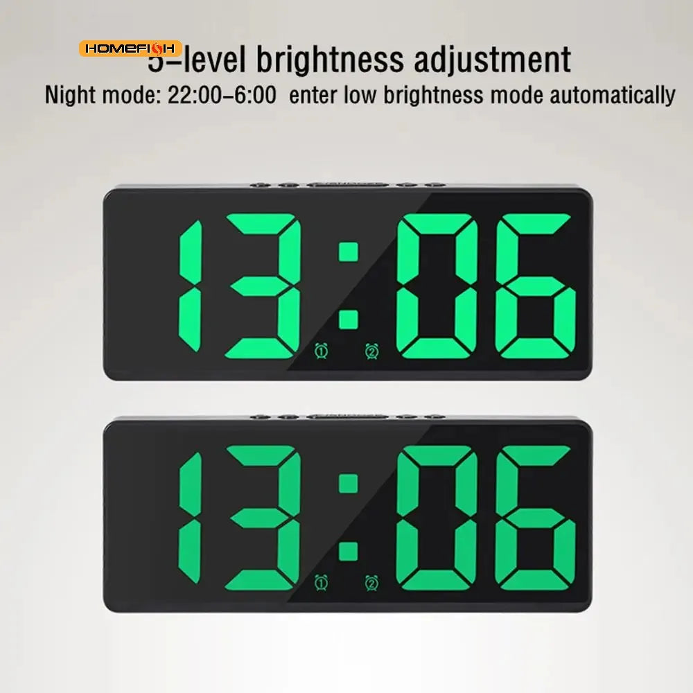 LED Alarm Clock with Nightlight, Temperature & Calendar LED Alarm Clock Babs