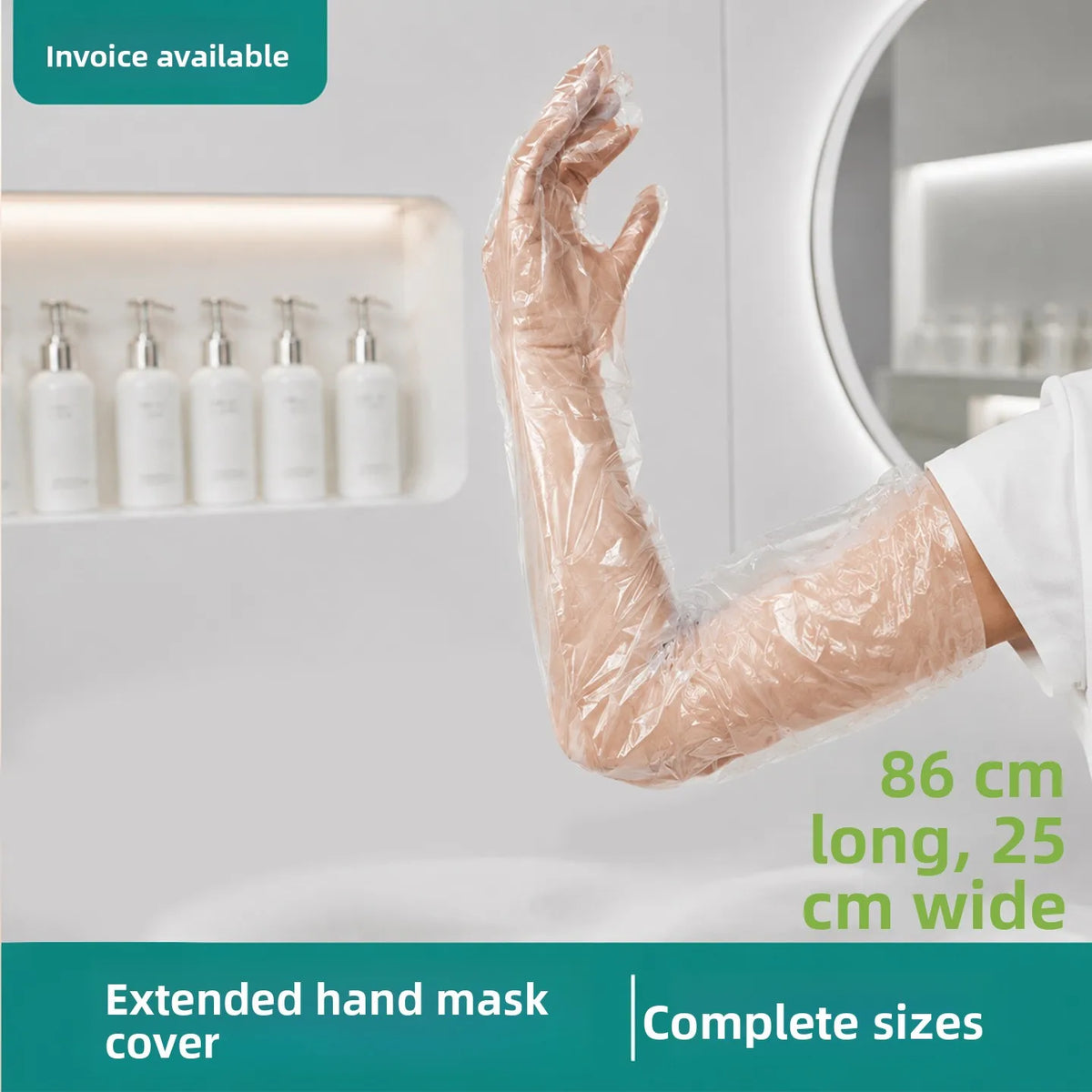 86cm Disposable Waterproof Gloves – Kitchen, Garden & Hair Dye Disposable Protective Gloves Babs