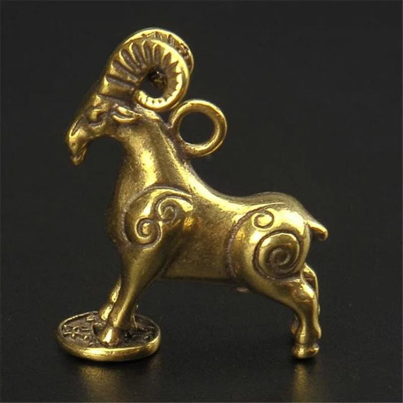 Deer Brass Figurine Abstract Geometric Metal Sculpture Desk Decor Metal Figurine Sculpture Babs
