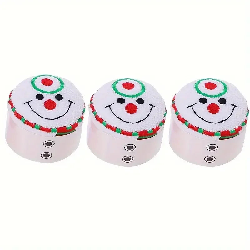 3-Pack Christmas Hand Towels – Santa, Snowman & Xmas Tree Holiday Hand Towels Babs 3Pcs C