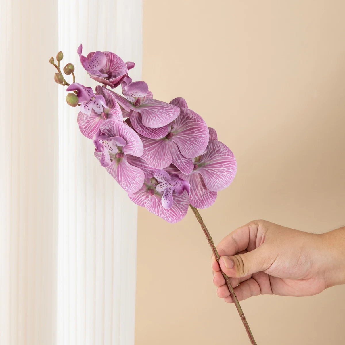Silk Moth Orchid Artificial Flowers – Wedding & Home Décor Artificial Silk Flowers Babs Color5 1pc