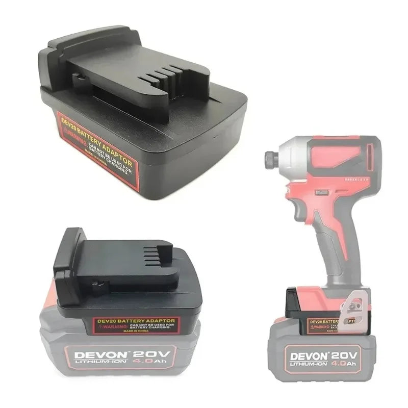Devon 20V to Milwaukee M18 18V Battery Adapter Converter Battery Adapter Babs