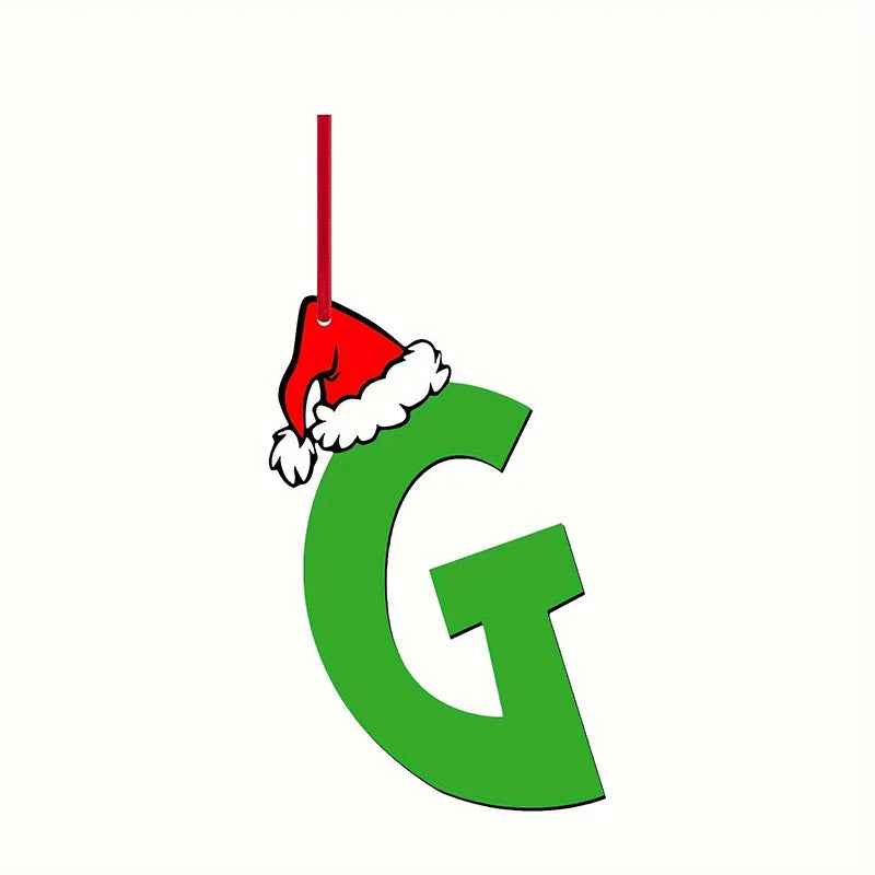 26 Letter Christmas Tree Ornaments – DIY Holiday Décor Set