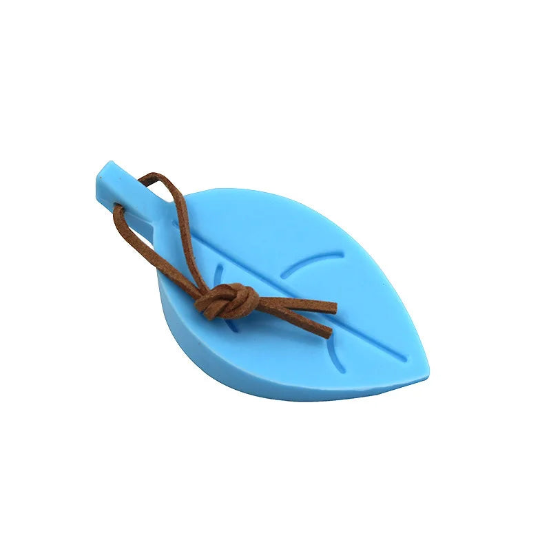Silicone Leaf Door Stopper – Baby-Safe Anti-Pinch Wedge Silicone Door Stopper Babs Blue