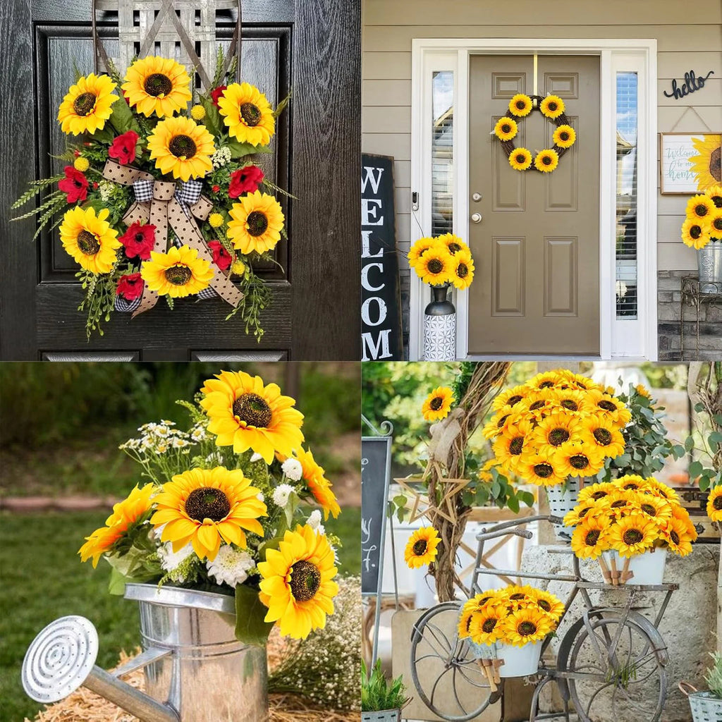 Artificial Silk Sunflowers – Wedding, Home & Garden Décor Artificial Silk Flowers Babs