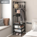 Corner Clothes Rack Multi-Tier Adjustable Standing Coat Hanger Corner Coat Rack Babs 3layers-black