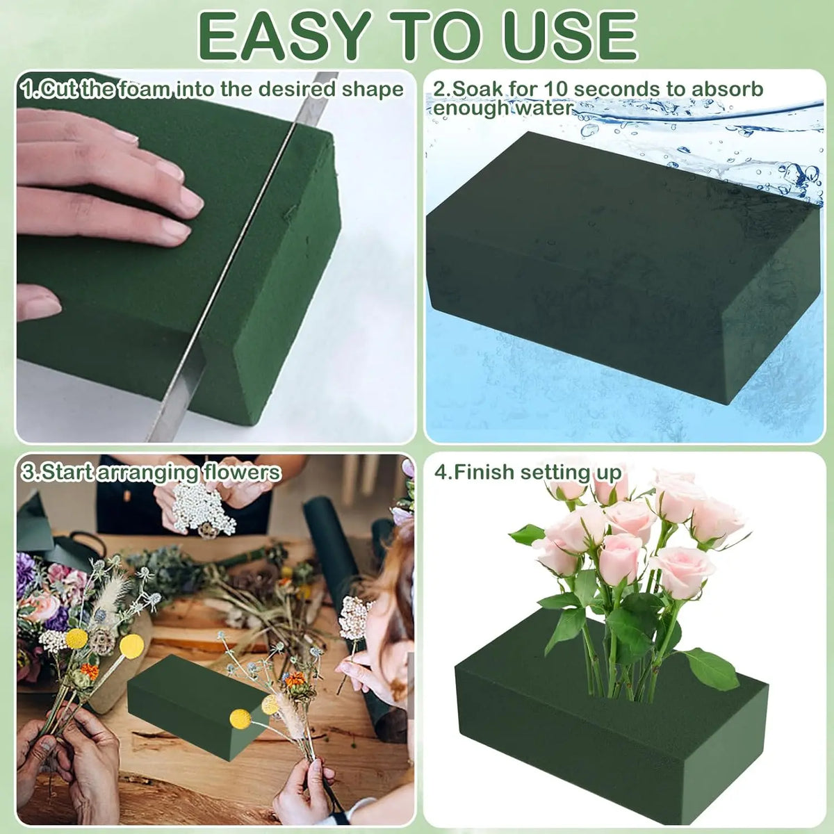 Dry Floral Foam Blocks – DIY Flower Arrangement Brick Kit Floral Foam Blocks Babs
