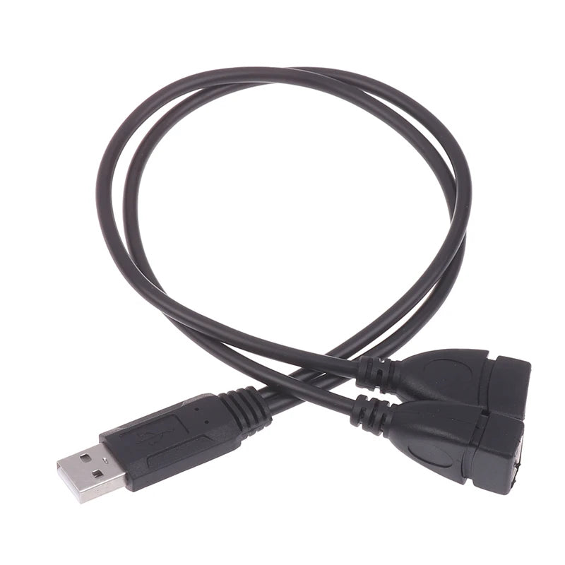 USB Cable Splitter 1 Male to 2 Female Charging & Data Adapter USB Cable Splitter Babs