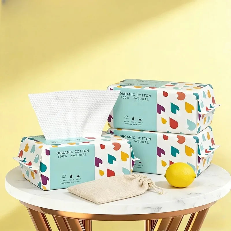Pearl Grain Cotton Disposable Face Towels 15×20cm – Skin Care Disposable Face Towels Babs