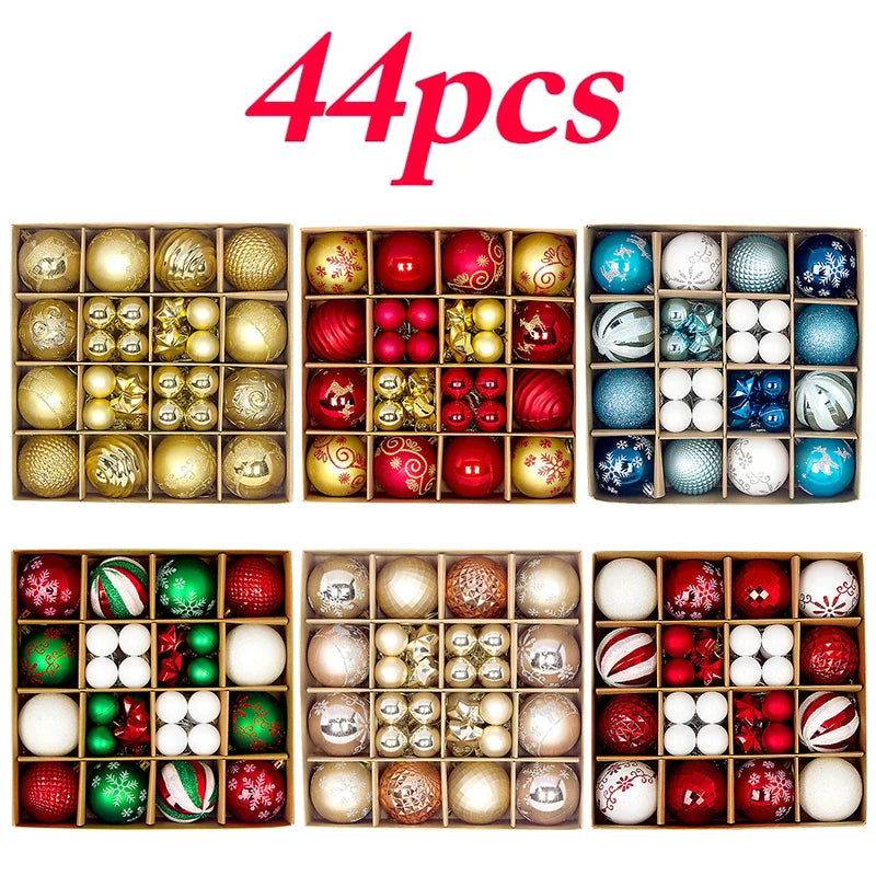 Christmas Ball Ornament Set – Snowflake Xmas Tree Decorations 2025 Christmas Ornament Set Babs