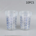 Disposable Plastic Paint Mixing & Measuring Cups – Clear Paint Mixing Cups Babs 10Pcs