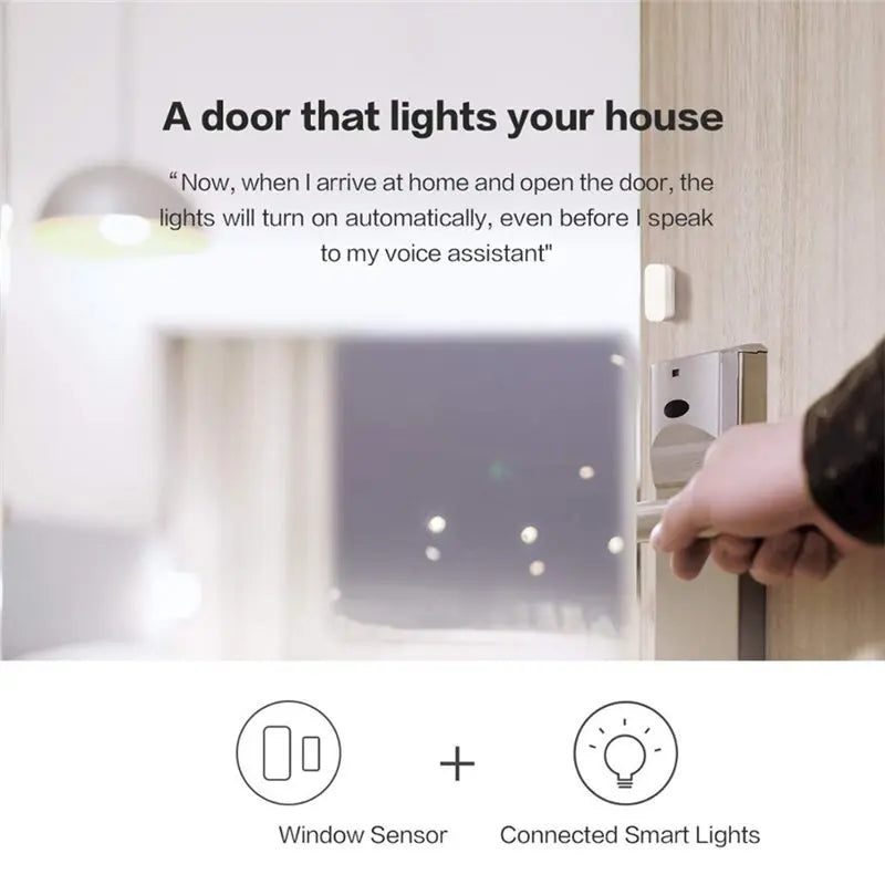 Zigbee Door & Window Sensor 4-Pack – Smart Home Security Smart Door Sensor Babs