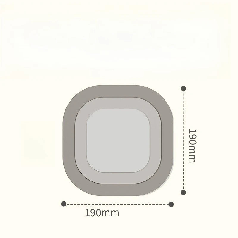 Silicone 3-in-1 Magnetic Heat Resistant Coaster & Trivet Pad Silicone Trivet Coaster Babs grey L