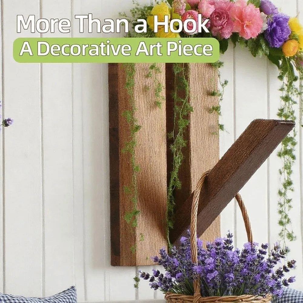 Rustic Wooden Piano Key Wall Hook – Foldable Coat Rack Wall Hook Babs