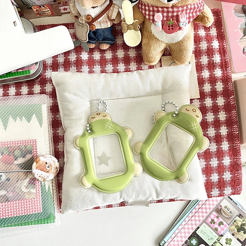 Kawaii Turtle PVC Kpop Photo Card Holder Pendant – 2 Inch Photo Card Holder Babs A2